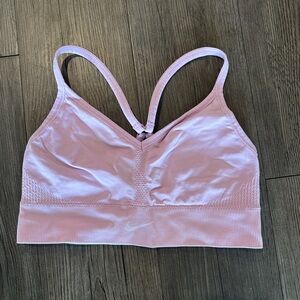 Pink nike sports bra size medium